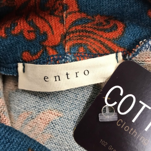 NWT Entro Cowl Neck Long Sleeve S - Picture 3 of 4